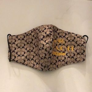 NWOT Coach print facial mask